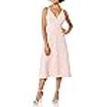 thumbnail image 3 of Dress the Population Women's Emily Sleeveless FIT & Flare Button Detail MIDI Dress Dress, Powder Blush, M, 3 of 4