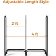 thumbnail image 4 of 4ft Heavy Duty Fire Wood Storage Racks for Indoor Outdoor，Metal Log Holders for Firewood，Fireplace Wood Pile Storage Stacker Organizer, 4 of 5