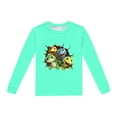 thumbnail image 3 of Rovga Ensemble de Pyjama Garçon 6 Ans Manches Longues Imprimé Dinosaure Col Rond Tee Pantalon Long Vêtements de Maison Durables Vert Menthe, 3 of 4