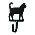 thumbnail image 2 of Village Wrought Iron WH-6-S Cat Wall Hook Small - Black, 2 of 2