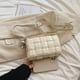 thumbnail image 3 of Bolso Hombro Lujo para Mujer Cuadrado Pequeño Cuero PU Diario () Blanco, 3 of 5
