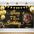 thumbnail image 1 of Banner de decoración de cumpleaños AUBAO Happy 72nd Birthday, 1 of 7
