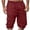 Wine_EH08, variant on Dwellite Cargo Shorts for Men Below Knee Length Hiking Work Loose Fit Lightweight Bermuda Shorts with Multi Pockets Khaki 2XL