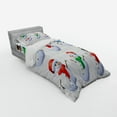 thumbnail image 3 of Ambesonne Christmas Bedding Set 4 Pcs, Snowmen with Hats, Queen, Multicolor, 3 of 3