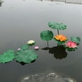 thumbnail image 4 of Artificial Fake Lotus Leaf Pond Pool Decoration Simulation Floating Water lily Leaf, 4 of 5