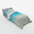 thumbnail image 3 of Ambesonne Tropical Bedding Set 4 Pcs, Carribean Sea Beach, Queen, Cream Navy, 3 of 3