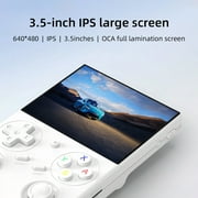RG 35XXPro Handheld Game Consoles Linux 64-bit System Portable Pocket Arcade Support 30+ Simulators WiFi Bluetooth HD Output White