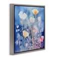 thumbnail image 2 of Stupell Industries Bohemian Tranquil Blue Florals Gray Floating Frame Canvas Art, 25 x 25, by Irena Orlov, 2 of 7