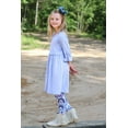 thumbnail image 4 of Millie Loves Lily Girls Purple and Periwinkle Dress & Legging Set , ( Size 3T-12 & Plus Sizes), 4pcs, 4 of 5