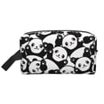thumbnail image 2 of Uemuo Seamless Pattern Cute Panda Pattern Portable Toiletry Bags with Handle, Waterproof travel Make up Bags for Women, Large Capacity Travel Cosmetic Bags, 2 of 9