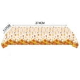 thumbnail image 3 of Thanksgiving Tablecloth Disposable New Arrivals 9x4.5 ft Fall Tablecloth Maple Leaves Tablecloth Holiday Party Background Wall Table Thanksgiving Decorations Autumn Plastic Tablecloth, 3 of 4
