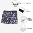 thumbnail image 3 of Pofeuu Watercolor Marine Animals Print Men’s Boxer Briefs, Moisture-Wicking Underwear, Regular,Trunk-Small, 3 of 5