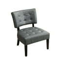 thumbnail image 6 of Oversized Gray Blended Leather Chair - Stylish Furniture Accent With Seating Design, 6 of 6