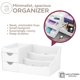 thumbnail image 4 of Organizador de maquillaje Uncluttered Designs, grande, con cajones, color blanco, 4 of 9
