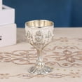 thumbnail image 2 of Yardley London 30ml Embossed Handmade Premium Metal Wine Glasses Set of 2, 2 of 10