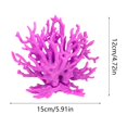 thumbnail image 3 of Artificial Corals for Aquarium Decoration, Lifelike Plastic Reef Ornaments for Freshwater and Saltwater Aquascaping, Small Fish Shrimp Turtle Hideout Cave for Setup, 4.72" x 5.91", KTFgvq, 3 of 6