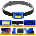 thumbnail image 2 of 6 uds Mini faros delanteros LED COB portátiles luz frontal impermeable faro de Camping con 3 modos de interruptor, 2 of 5