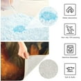 thumbnail image 7 of SKYSONIC Bathroom Rug Toiletry Mat Set, 2 pack Vintage Sunflowers Painting Print, Fluffy Plush Absorbent Bath Rugs Carpet for Bathroom Floor Toilet Tub and Shower,23.6"x15.7"+17.3"x13.4", 7 of 7