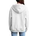 thumbnail image 3 of Hpapadks Womens Zip Up Hoodie Teen Girls Cozy Zipper Hoodie Soft Casual Street Style Womens Zip Up Sweatshirt White, 3 of 7