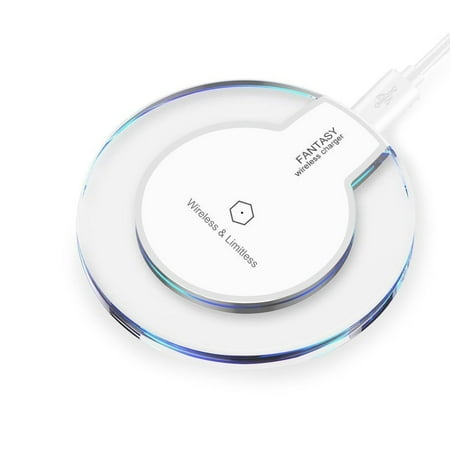 Qi Dye Kit - eeekit 2 in 1 kit for samsung galaxy s7 edge, qi wireless charger charging pad dock+clear full body cover case