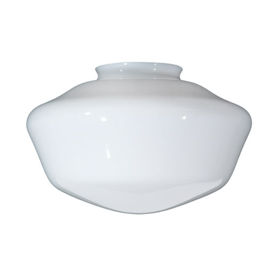 B&P Lamp® 10 Inch Diameter 4" Fitter Opal Schoolhouse Shade
