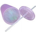 thumbnail image 4 of 24Oz Water Cup Straw Cup Studded Tumbler with Lid and Straw with Leak Proof Lid Iridescent Matte and Multi Colored Perfect Use for Iced Coffee Tumbler Color Changing Reusable, 4 of 6