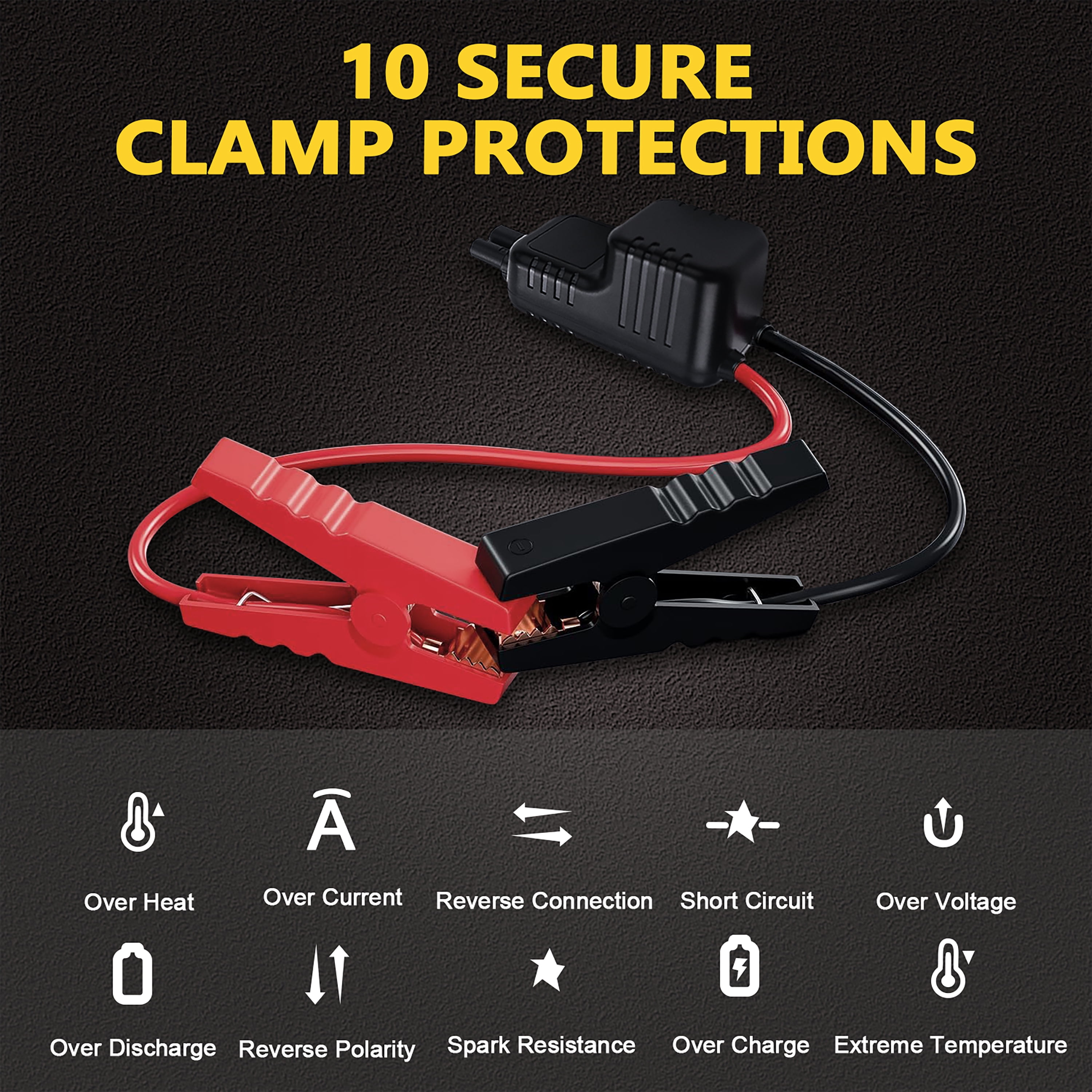 LEDMIRCY 2-in-1 Car Jump Starter and Tire Inflator with LED Display, Flashlight, USB Fast Charge, All-In-One Design, High Quality