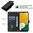 thumbnail image 3 of Compatible with Samsung Galaxy A04S Classic Embossed PU Leather Case with Card Holder Shockproof Cover, 3 of 5