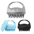 thumbnail image 4 of Naiovety Masajeador de silicona para el cuero cabelludo, cepillo exfoliante para la cabeza, masaje de ducha, herramienta para el crecimiento del cabello, Juegos de accesorios de baño Gris Naiovety HA047911-01B, 4 of 6