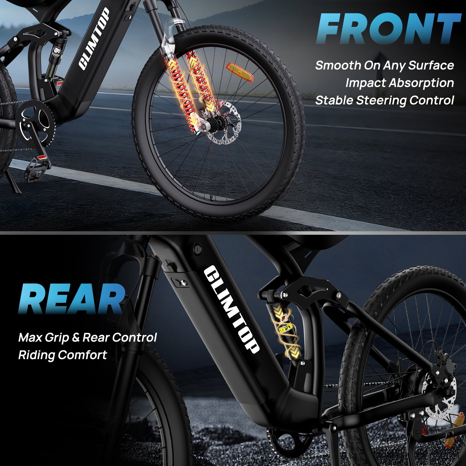 YVY Electric Bike for Adults, 48V 23AH,Up to 100 Miles,Peak 2000W Max 28MPH Electric Bicycle,27.5'' Tire 7 Speed Mountain Bike UL2849