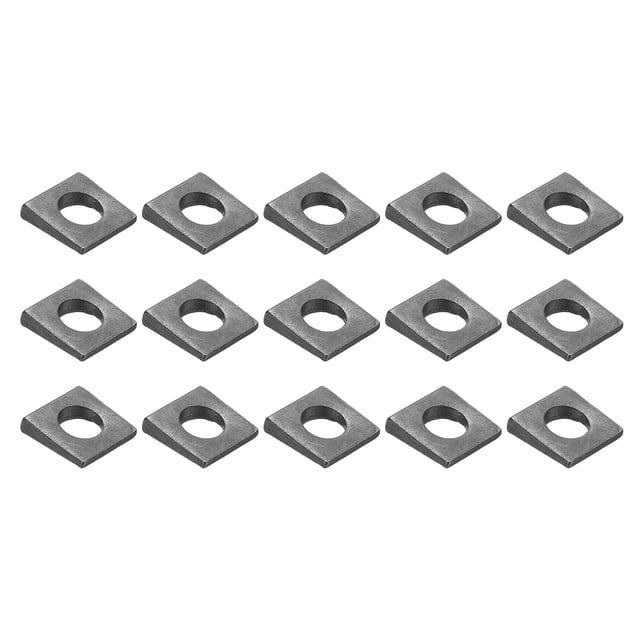 15pcs Arandelas Cuadradas Biseladas M8x18mm para Tornillos de 8mm, Cuña de Nivelación