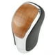 thumbnail image 3 of Pomo de cambio de marchas de cuero artificial Palanca de cambios ergonómica Apto para Crown/Alphard/Vellfire 2015-2019 Cuero negro Grano de madera, 3 of 15