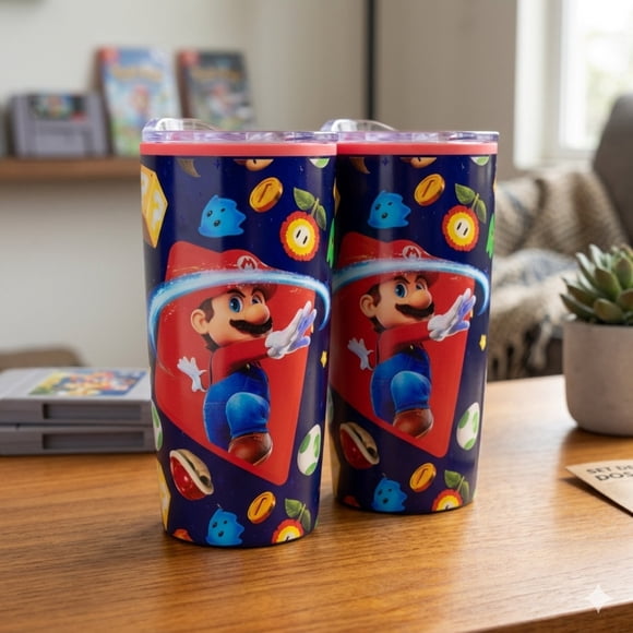 Set 2 Termos Mario Galaxy 500 ml Doble Pared