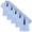 Blue-5PCS, variant on AKOEE 5 Pack School Uniform Boys Girls Button Down Collared Blouses with Tie Short Sleeve Dress Shirts (6 Years, A-5PCS)
