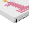 thumbnail image 2 of Ambesonne Party Fitted Sheet, Girl, Twin Size, Pale Pink White, 2 of 3