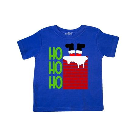 

Inktastic Ho Ho Ho Santa Feet in Chimney Gift Toddler Boy or Toddler Girl T-Shirt