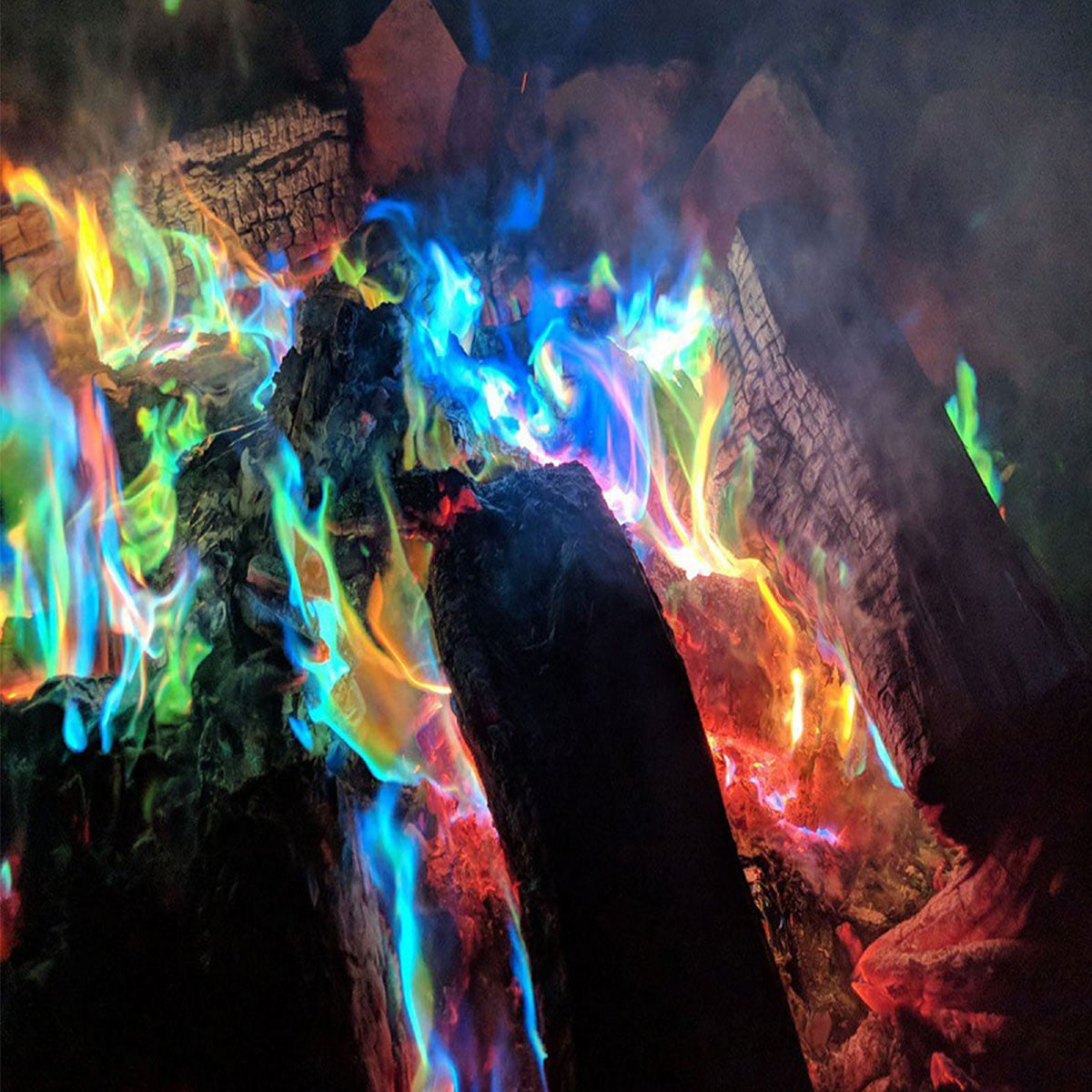 1/10/20 Pack Sachets Mystic Fire Magic Tricks Colorful Bonfire Flames Patio Toys 