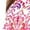 Pink Burst Painted Scroll, variant on Jessica London Women's Plus Size Petite Georgette Flyaway Maxi Dress