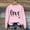 Pink, variant on Jacenvly Valentine'S Day Shirts for Women Long Sleeve Shirts Love Letter Print Crewneck Casual Trendy Women'S Christmas Printed Round Neck Long Sleeved Top Fitting Sweater Pink