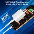 thumbnail image 2 of Cargador Alimu 30W USB C de carga rápida para iPhone 15-17, 2 of 7