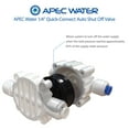 APEC Auto Shut Off Valve with 1/4 inch Quick Connect for Reverse Osmosis System (ASO)