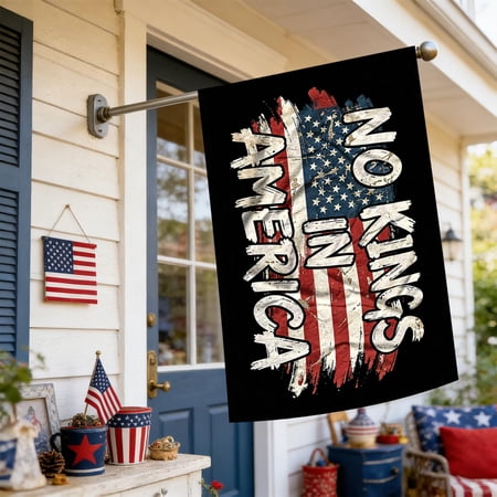 Zuzujense American Flag 3x5 FT Outdoor Independence Day Yard Decorations 4th of July Banner Heavy Duty Polyester Garden Flag with Brass Grommets