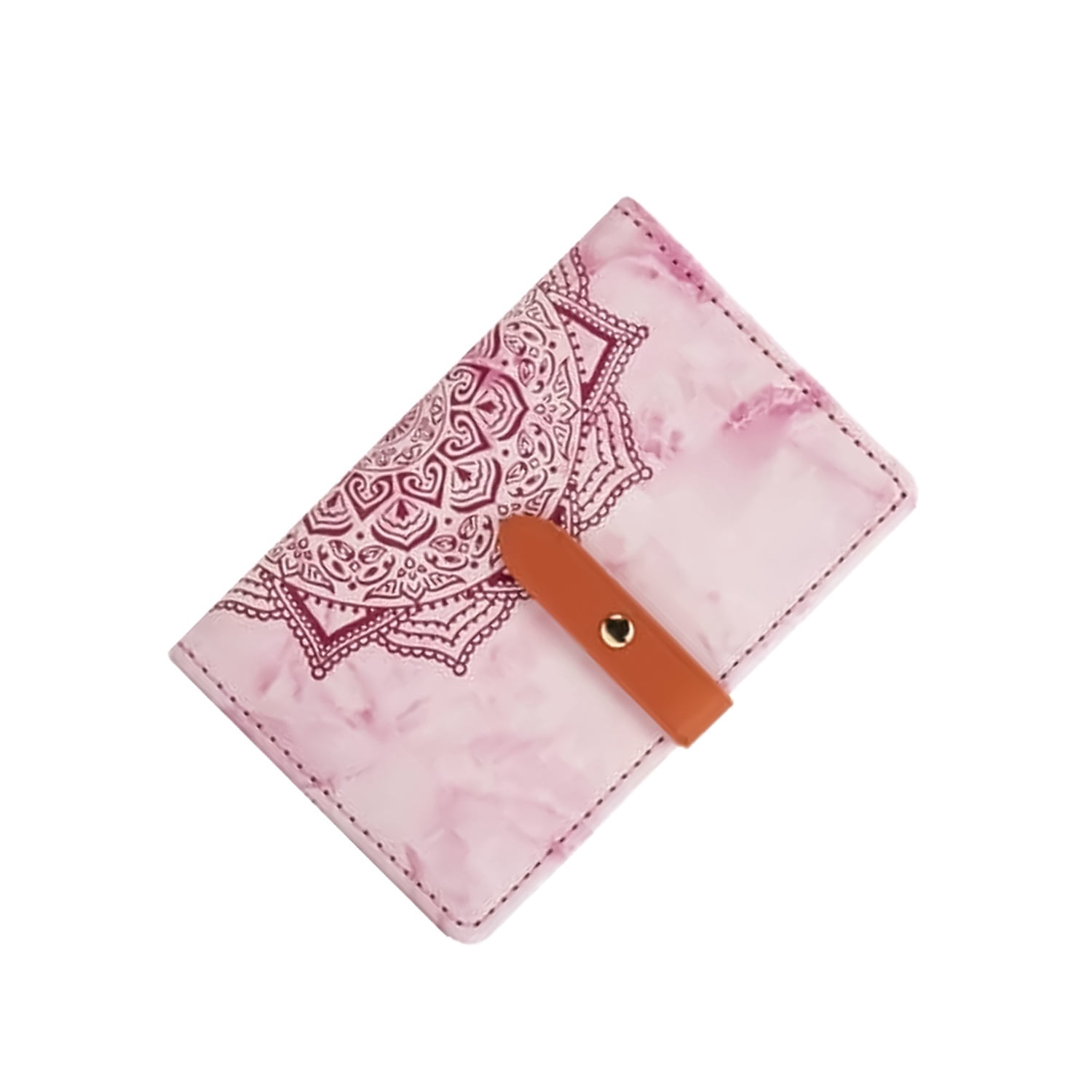 Universal Datura Flower Phone Card Holder Pocket - Hot Pink