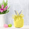 thumbnail image 5 of PPgejGEK Easter Bunny Drawstring Velvet Bag, Cute Ear Candy Packing Gift Pouch for Easter Decor Party Favors, Plush Mini Storage Container 1PC, 5 of 7