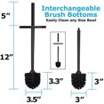 thumbnail image 5 of Toilet Brush and Plunger Set with Holder, Modern Black Bathroom Accessories Toilet Plunger and Toilet Bowl Brush Combo, 5 of 6
