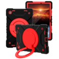thumbnail image 2 of Dteck Case for Samsung Galaxy Tab A8 10.5 Inch 2022,Shockproof Cover with 360 Rotating Handle Kickstand Shoulder Strap Heavy Duty Case for Samsung Galaxy Tab A8 10.5" X200/X205/X207,Black/Red, 2 of 9