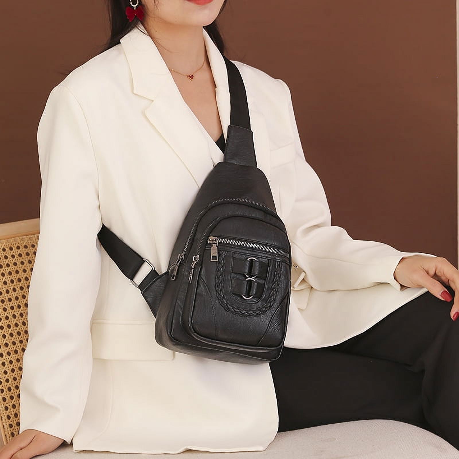 Womens Vegan Leather Crossbody Bucket Bag Boho Purses For Women –  igemstonejewelry