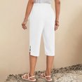 thumbnail image 4 of Summer Savings Clearance! Womens Solid Color Pocket Bottom Slit Pants Sales Today Clearance!, 4 of 9