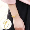 thumbnail image 1 of LPSSTORE Bracelets Women's Silver Plated Angel Feather Adjustable Open Bangle Bracelet Jewelry Attractive Design, 1 of 3