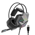 thumbnail image 1 of TAIOU Auriculares para juegos con cable USB Virtual 7.1 Sonido envolvente Auriculares para deportes electrónicos Auriculares sobre la oreja con, 1 of 8